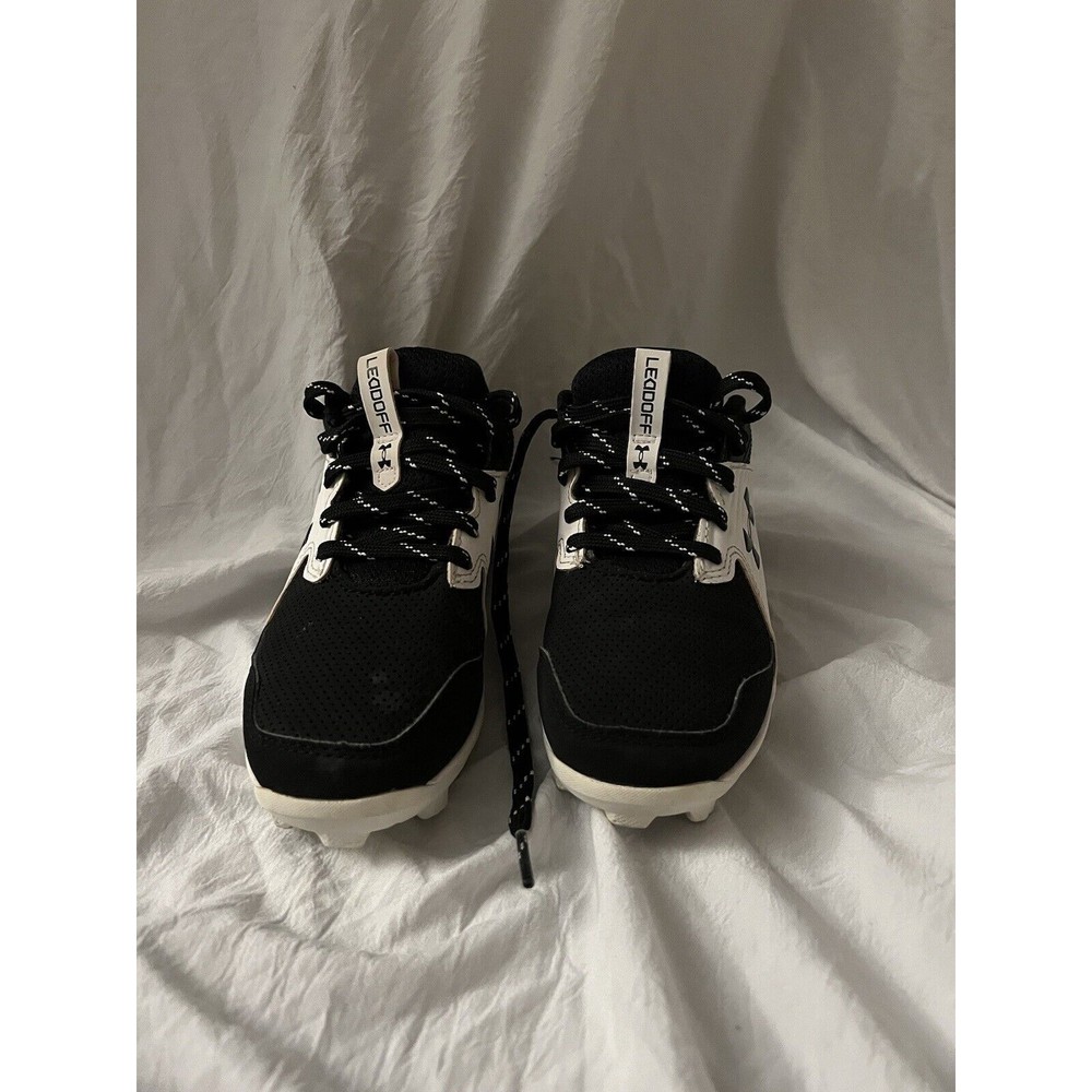 Under Armour Youth Leadoff Low Rm Black Baseball Cleats Shoes Sz 13